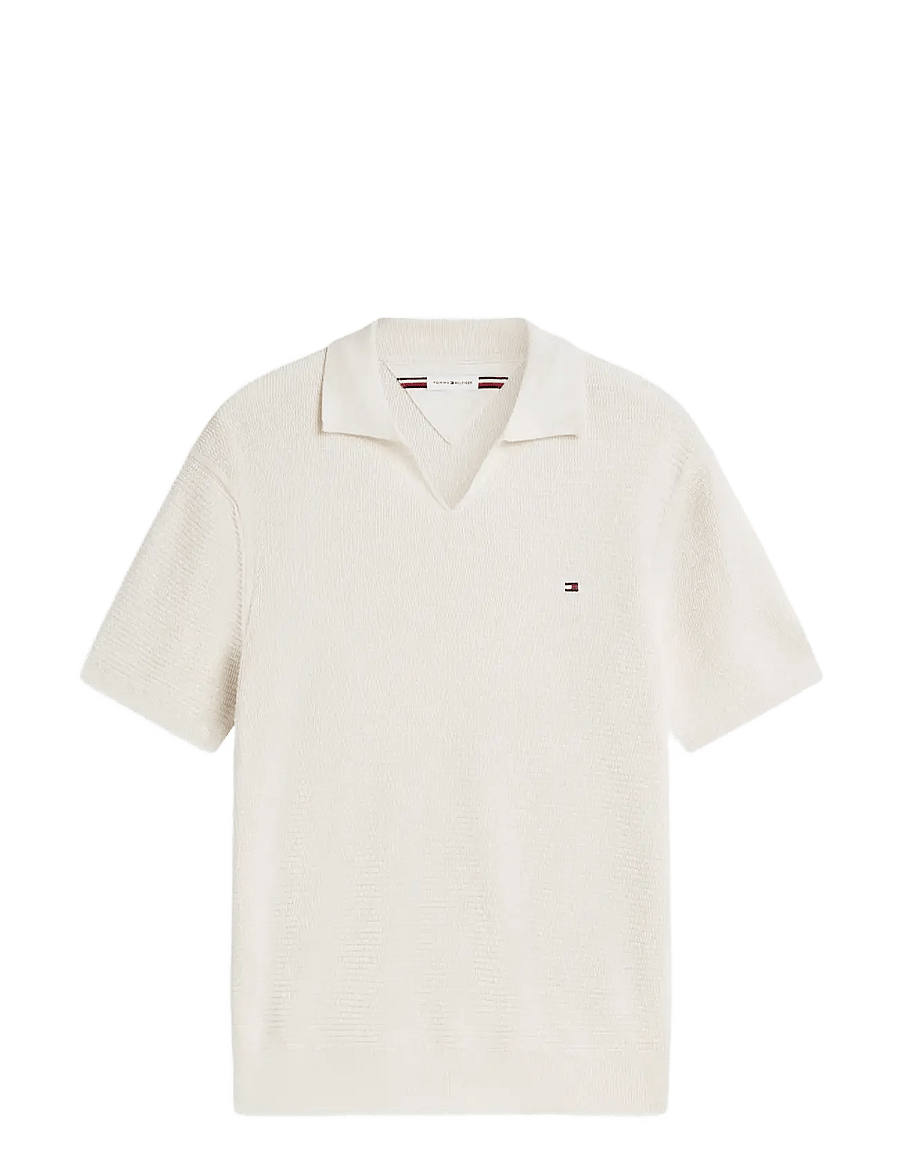 Tommy Hilfiger - SEASONAL STRUCTURE SS JONNY POLO - kurzärmelig - ivory petal - 1