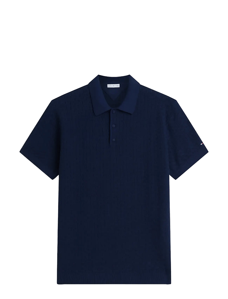 Tommy Hilfiger - GMD STRUCTURE SS POLO - polostrik - carbon navy - 1