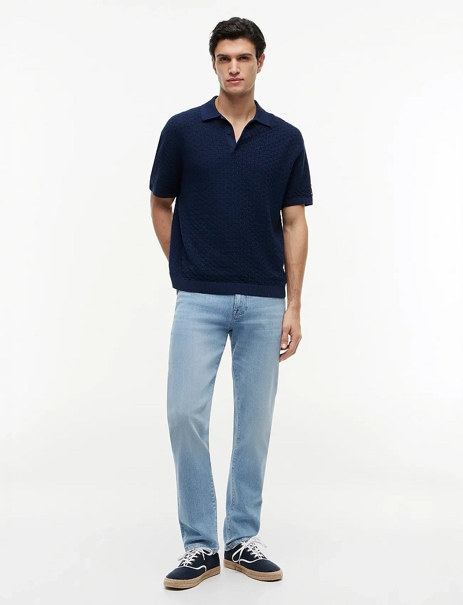 Tommy Hilfiger - GMD STRUCTURE SS POLO - kootud polosärgid - carbon navy - 4