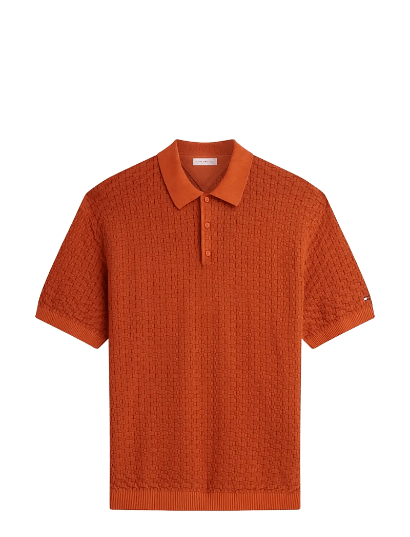 Tommy Hilfiger - GMD STRUCTURE SS POLO - polostrik - rusty ochre - 1
