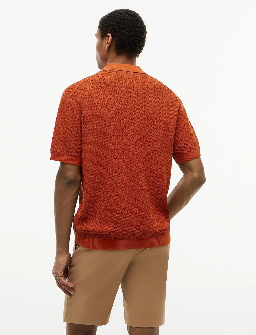 Tommy Hilfiger - GMD STRUCTURE SS POLO - polostrik - rusty ochre - 2