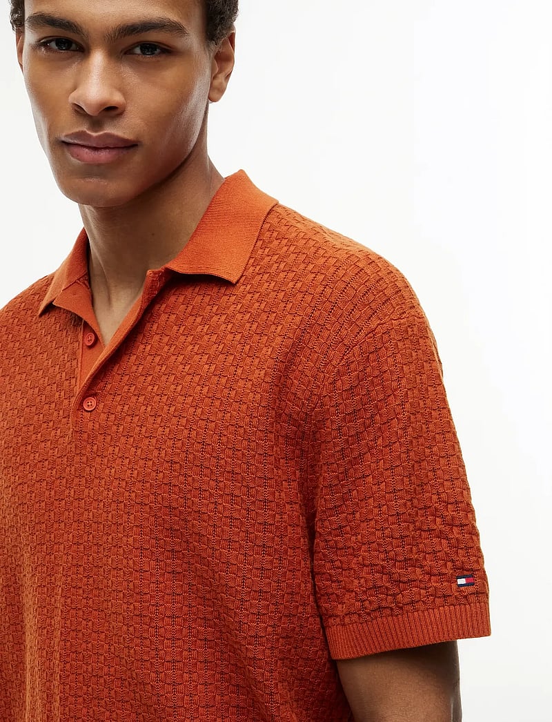 Tommy Hilfiger - GMD STRUCTURE SS POLO - polostrik - rusty ochre - 3