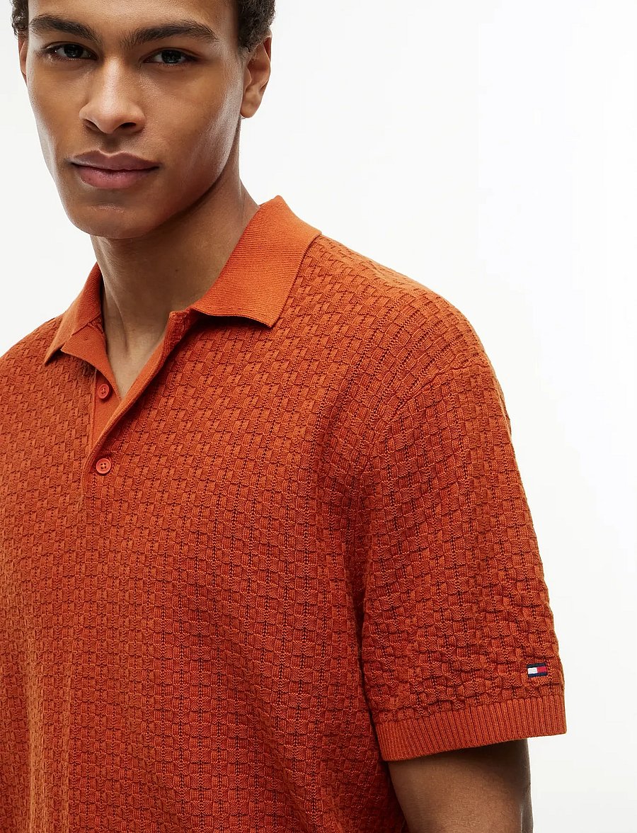 Tommy Hilfiger - GMD STRUCTURE SS POLO - polostrik - rusty ochre - 3