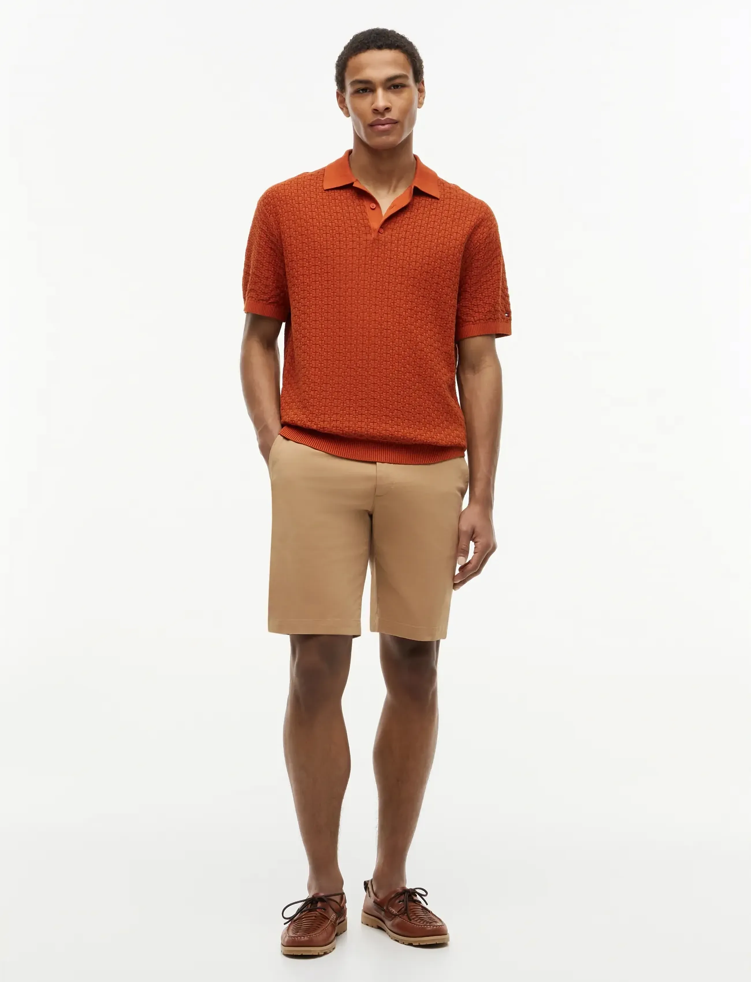 Tommy Hilfiger - GMD STRUCTURE SS POLO - polostrik - rusty ochre - 4