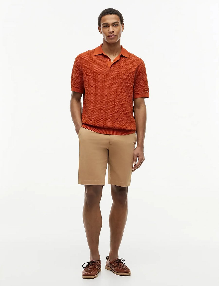 Tommy Hilfiger - GMD STRUCTURE SS POLO - polostrik - rusty ochre - 4
