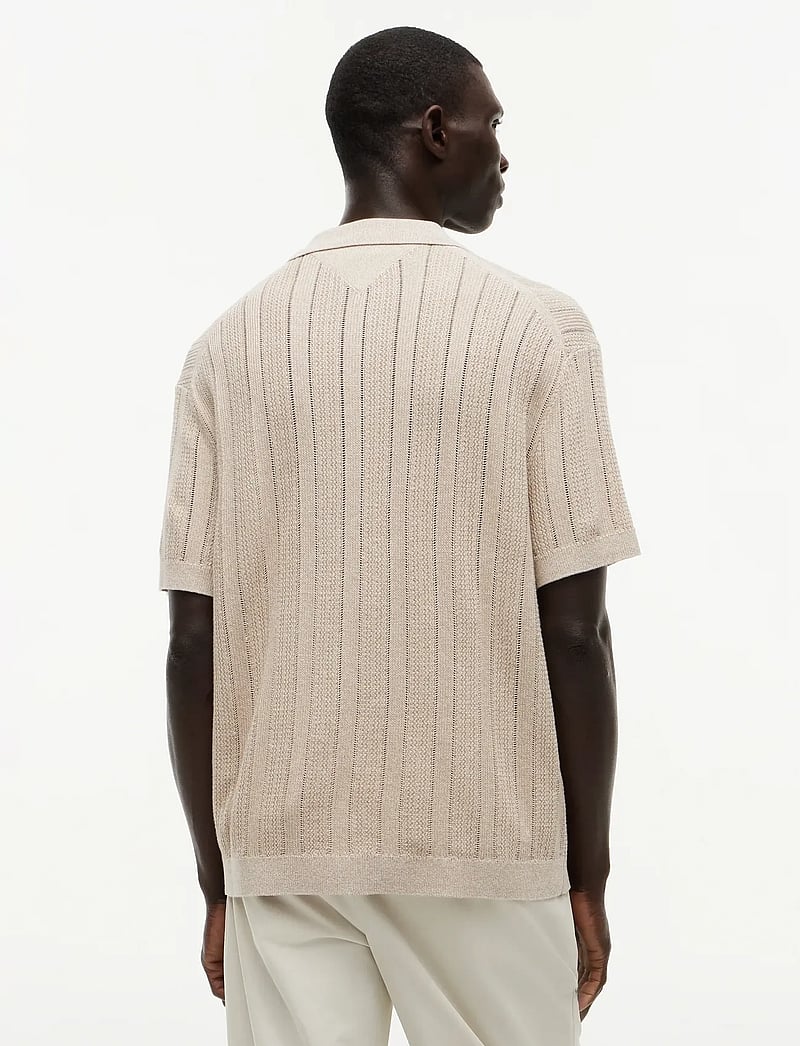 Tommy Hilfiger - POINTELLE STRUCTURE SS SHIRT - stickade pikéer - batique khaki heather - 2