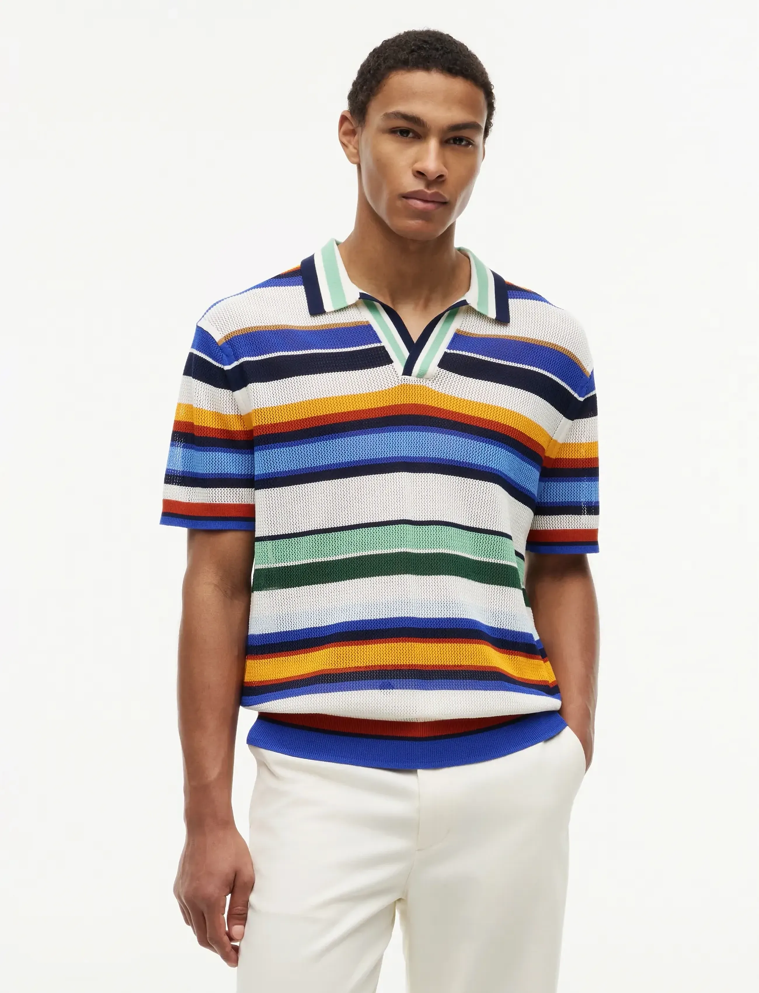 Tommy Hilfiger Multi Stripe Ss Polo, XL, Multi/patterned, Poloer > Kortærmede, Herre