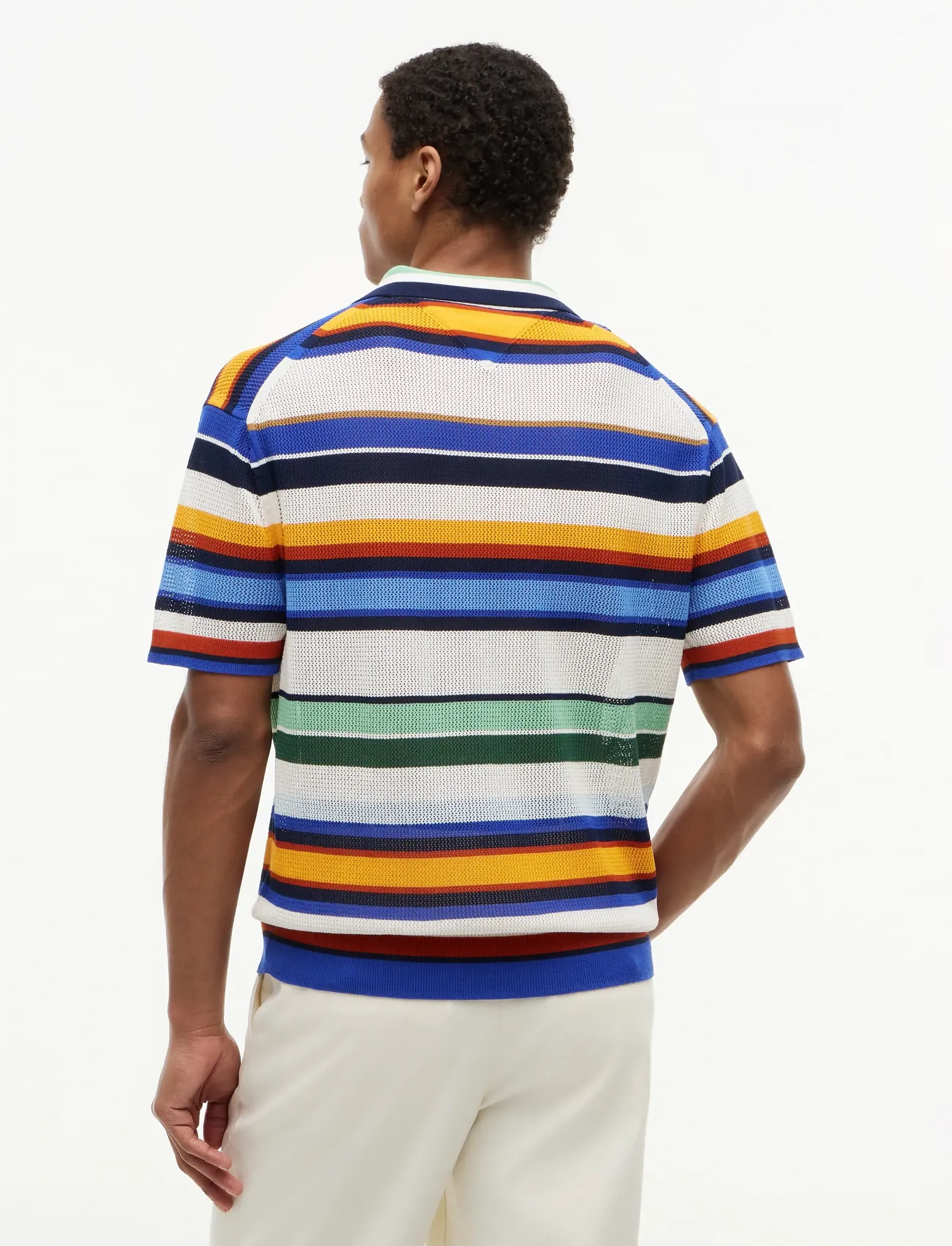 Tommy Hilfiger - MULTI STRIPE SS POLO - lyhythihaiset - regal blue  multi - 2