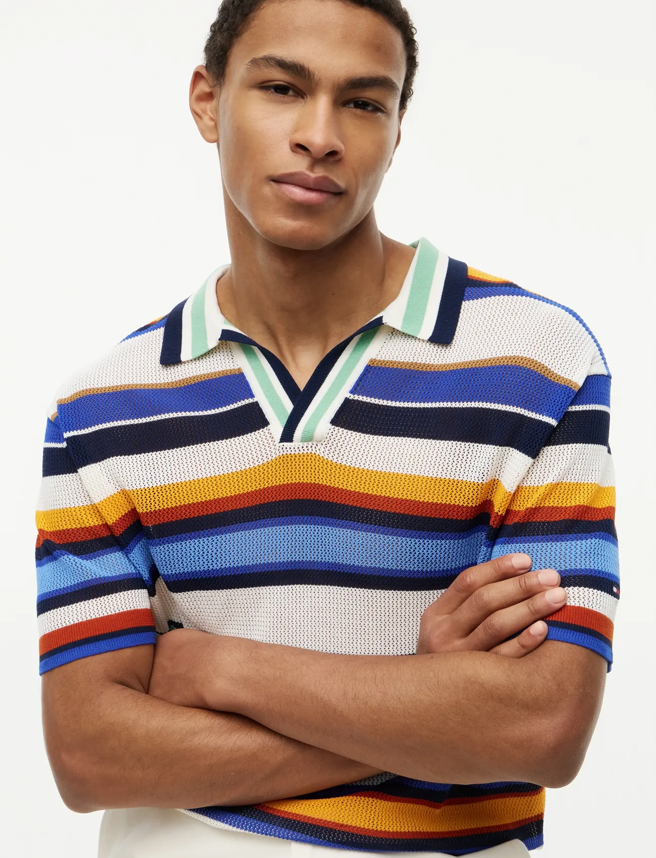 Tommy Hilfiger - MULTI STRIPE SS POLO - lyhythihaiset - regal blue  multi - 3