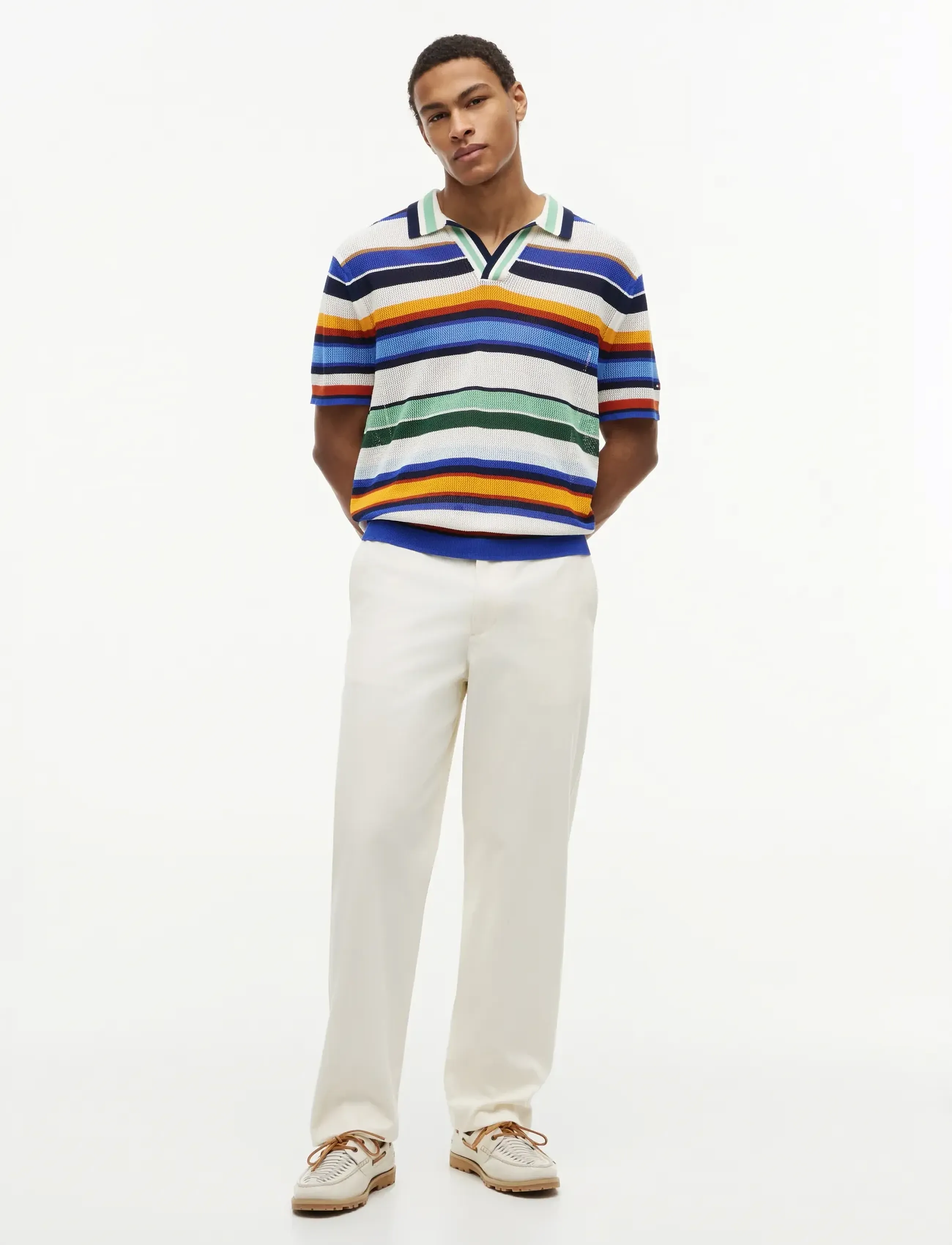 Tommy Hilfiger - MULTI STRIPE SS POLO - lyhythihaiset - regal blue  multi - 4