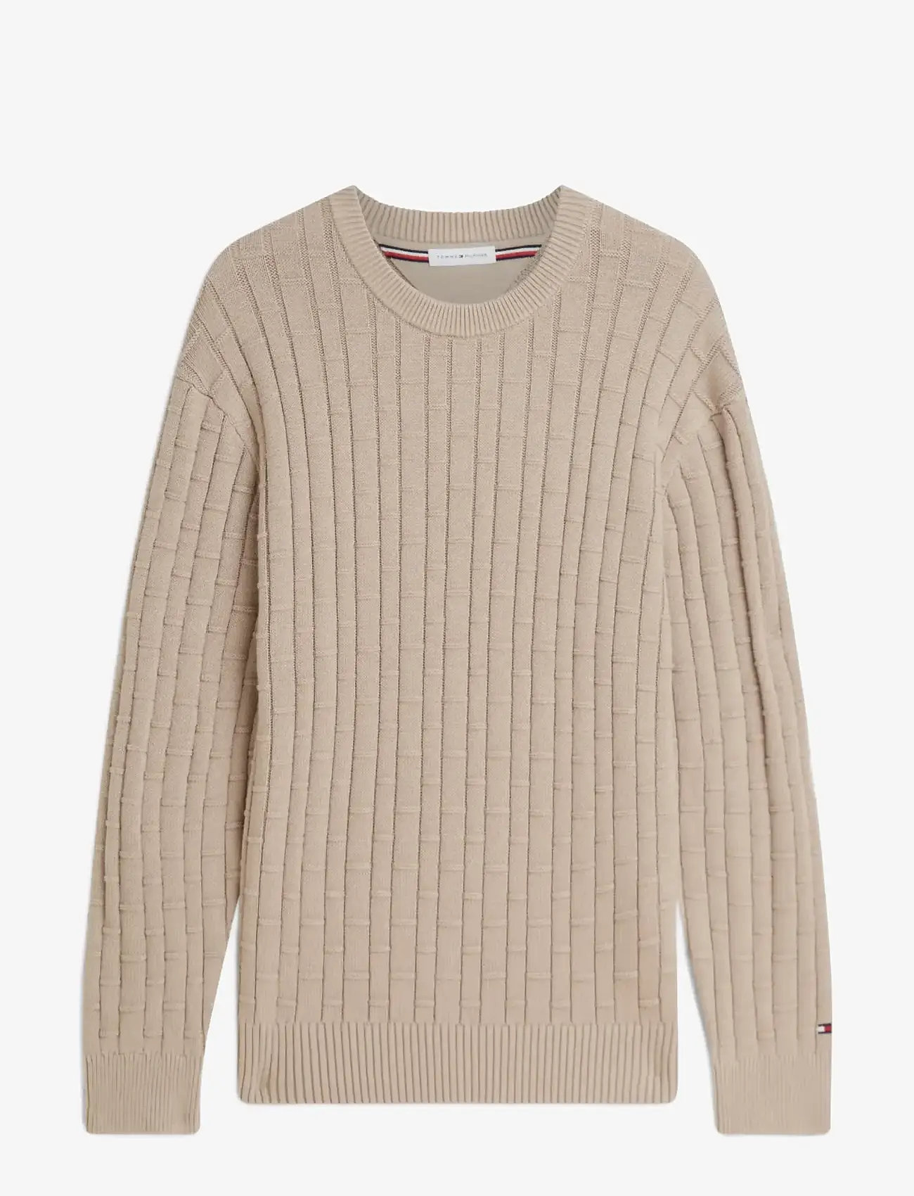 Tommy Hilfiger - MOCK CABLE CREW NECK - rund hals - batique khaki - 1