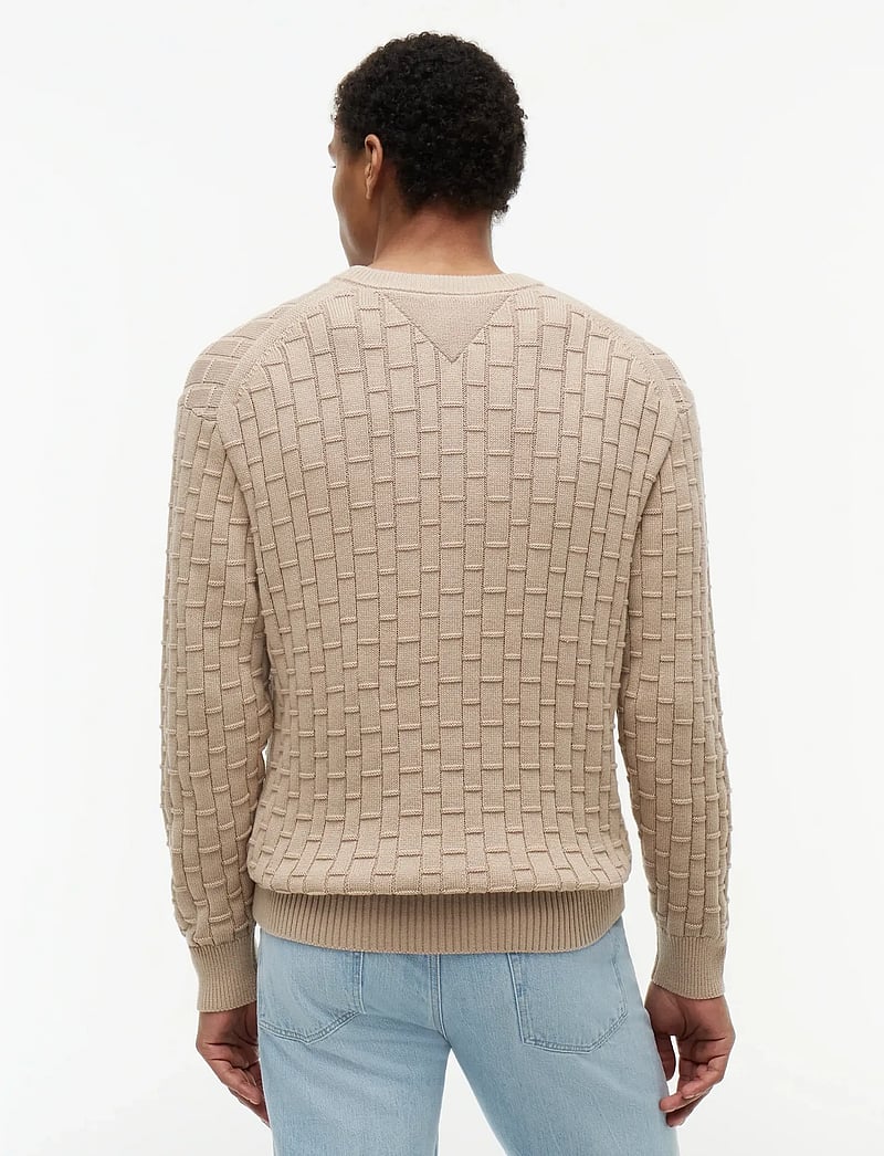 Tommy Hilfiger - MOCK CABLE CREW NECK - rund hals - batique khaki - 2