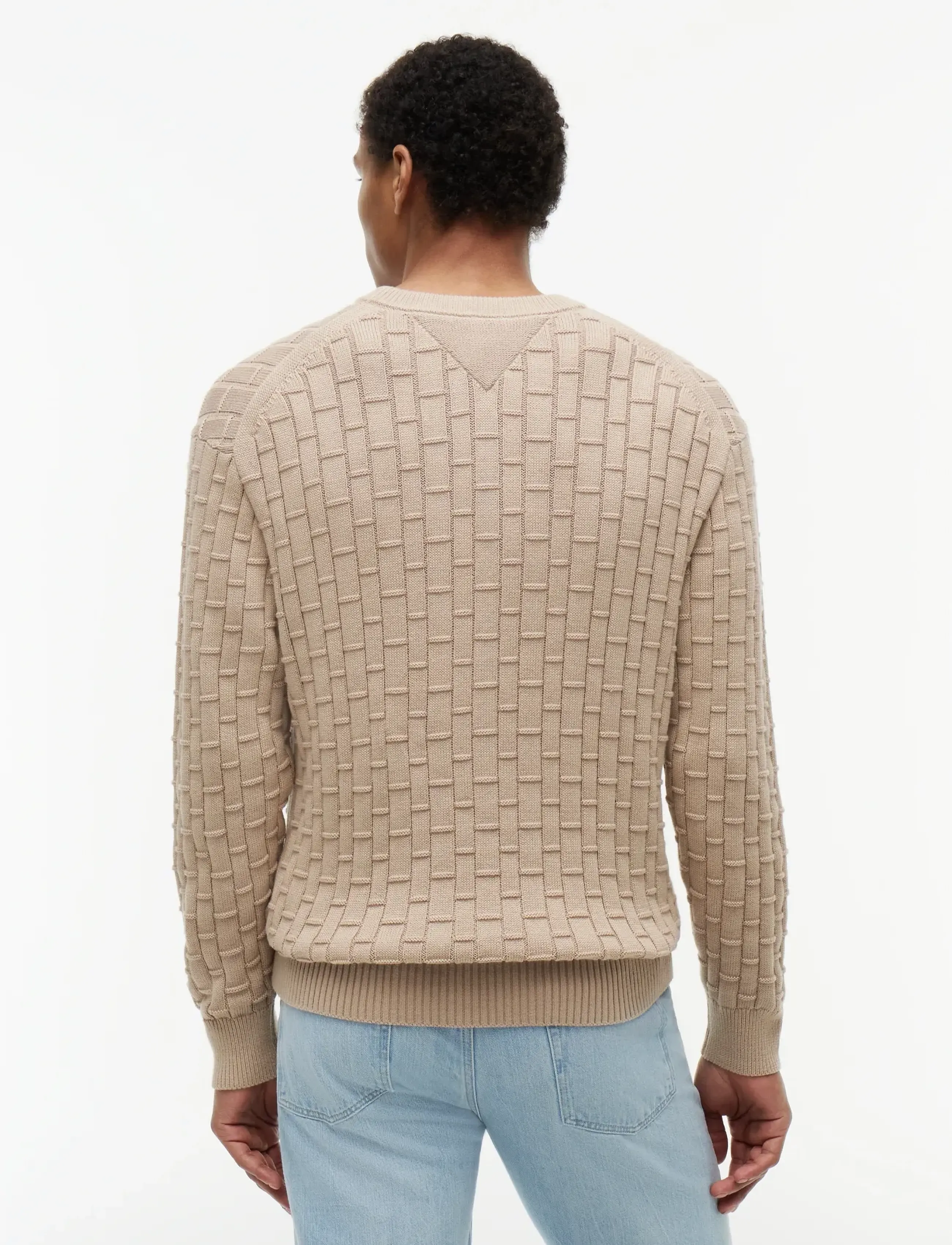 Tommy Hilfiger - MOCK CABLE CREW NECK - Ümmarguse kaelusega kudumid - batique khaki - 2