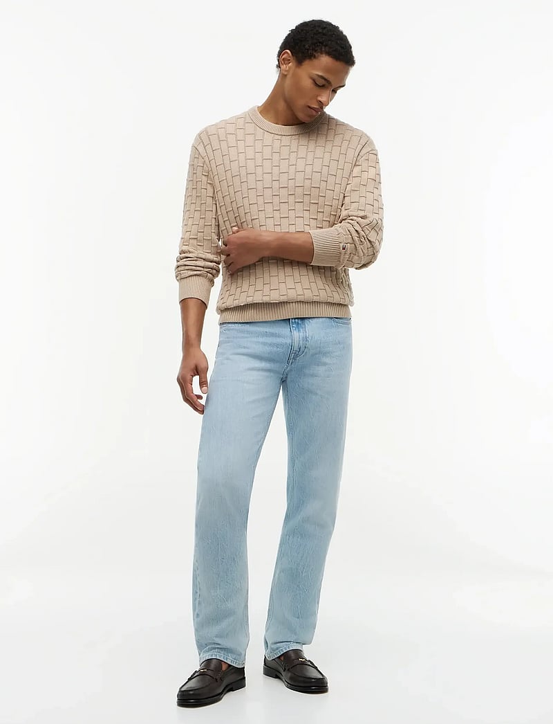 Tommy Hilfiger - MOCK CABLE CREW NECK - rund hals - batique khaki - 4