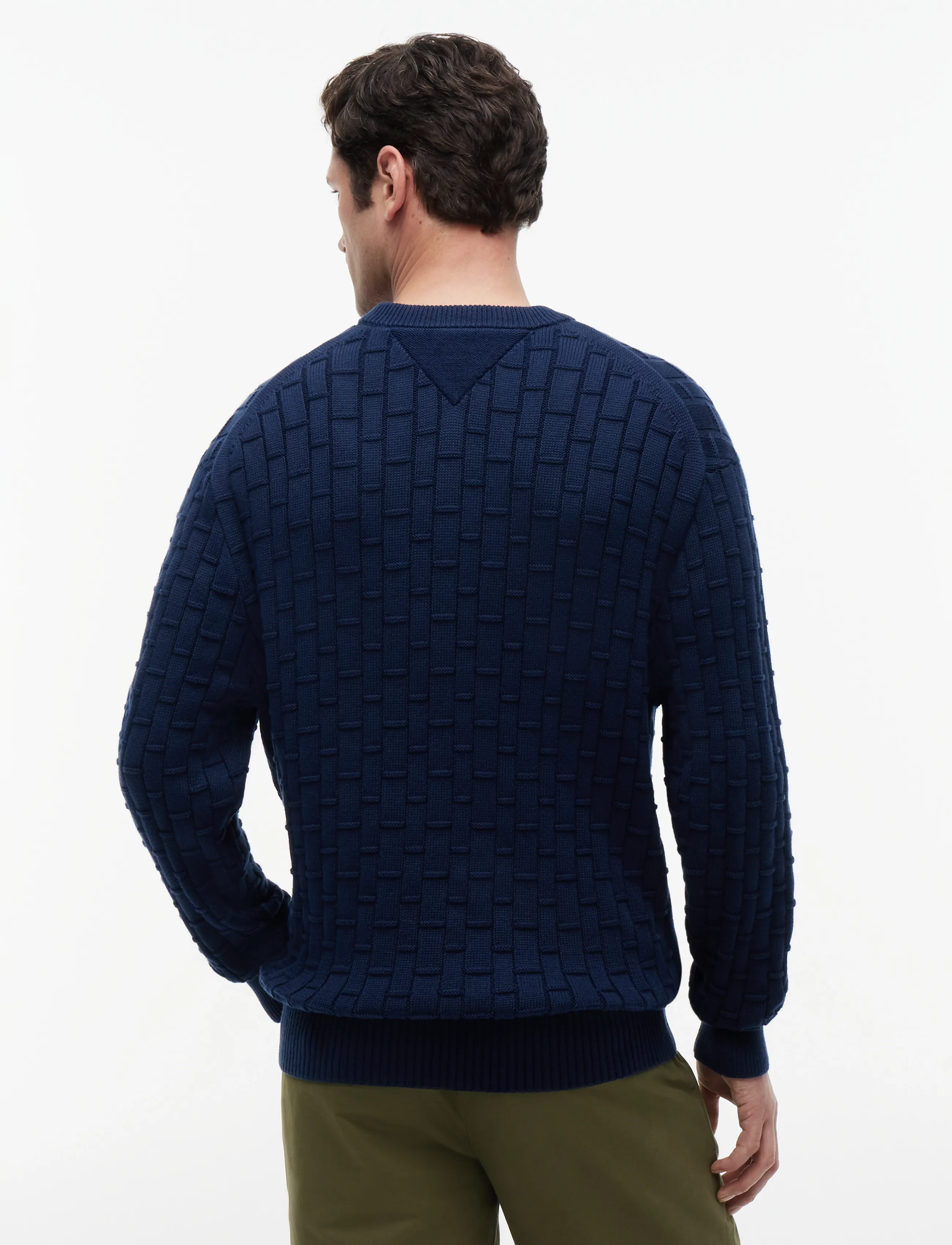 Tommy Hilfiger - MOCK CABLE CREW NECK - rund hals - carbon navy - 2