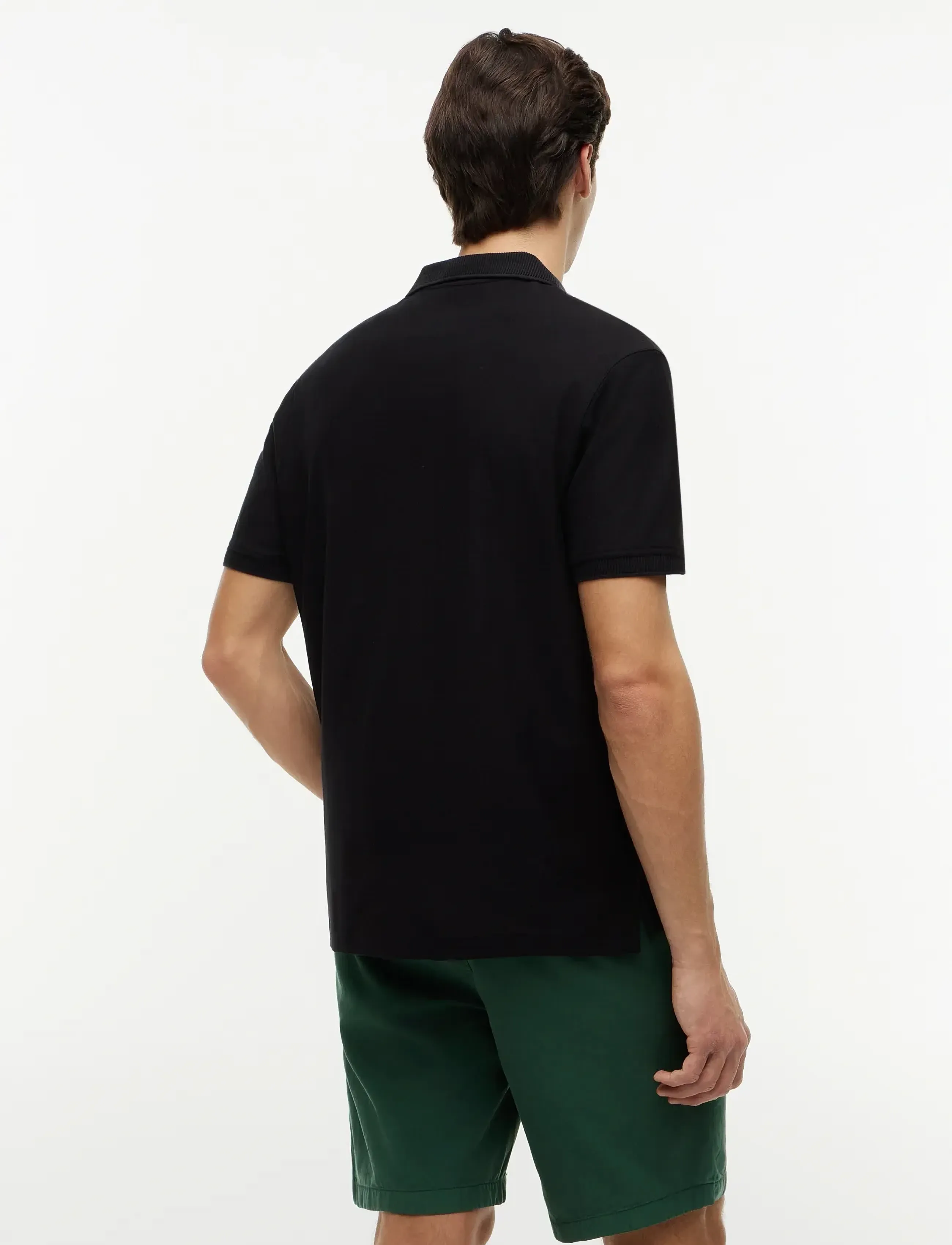 V Neck Crepe Classic Polo 2