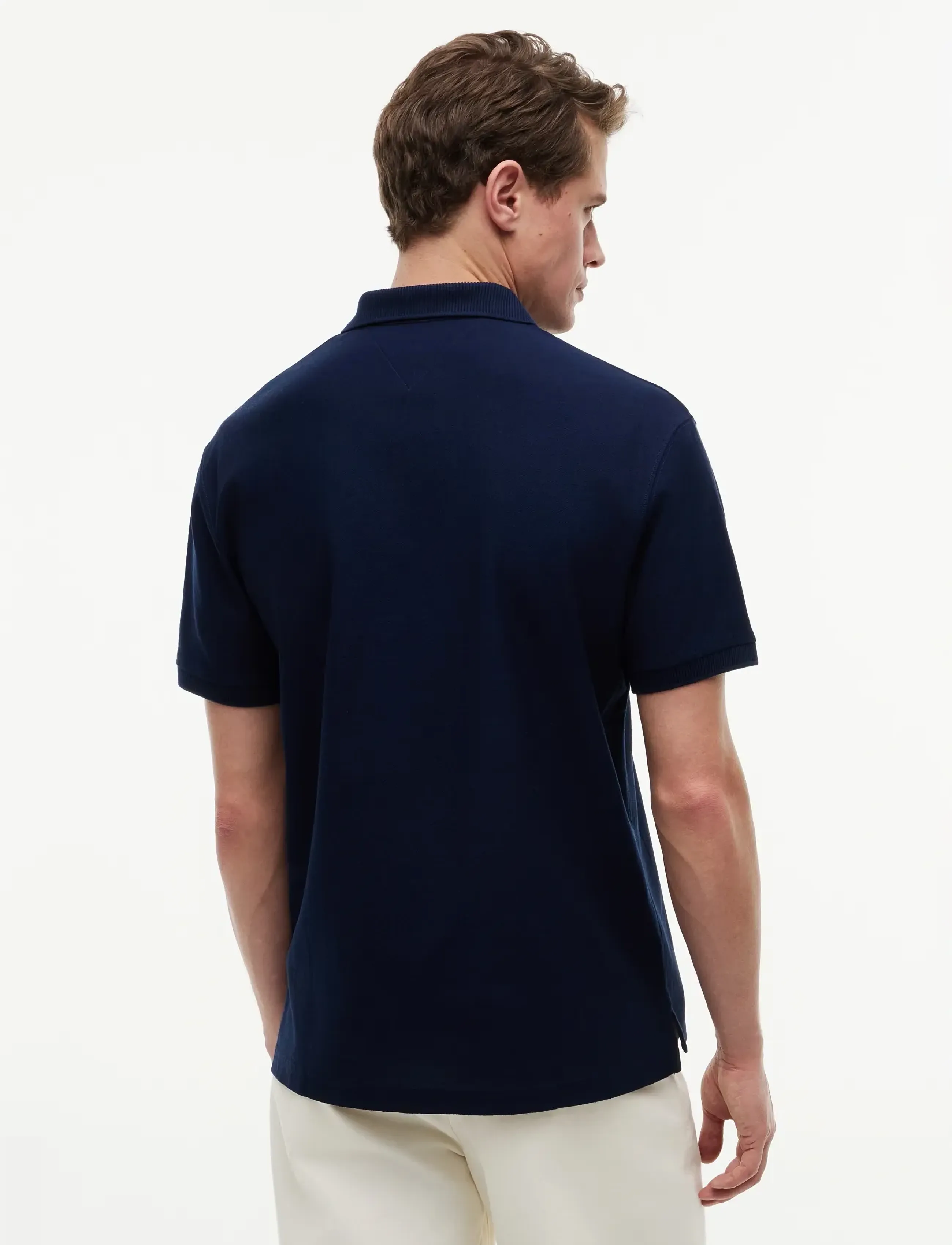 V Neck Crepe Classic Polo 2