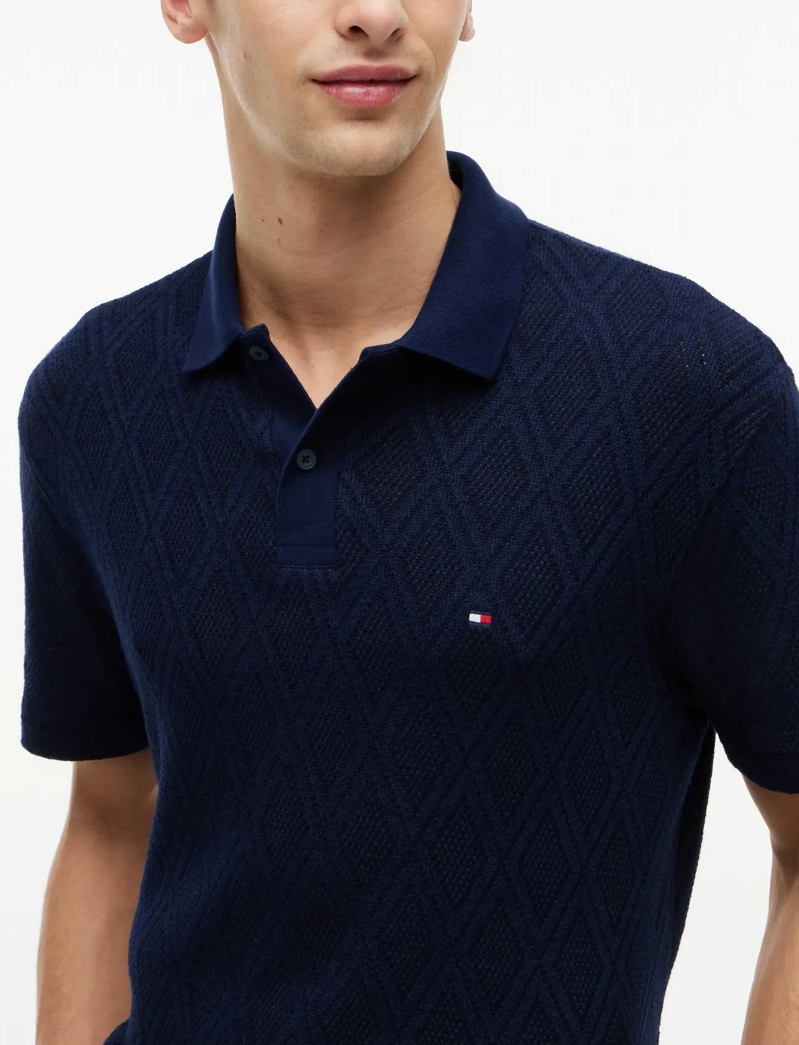 Tommy Hilfiger - JACQUARD CLASSIC FIT POLO - kurzärmelig - carbon navy - 3