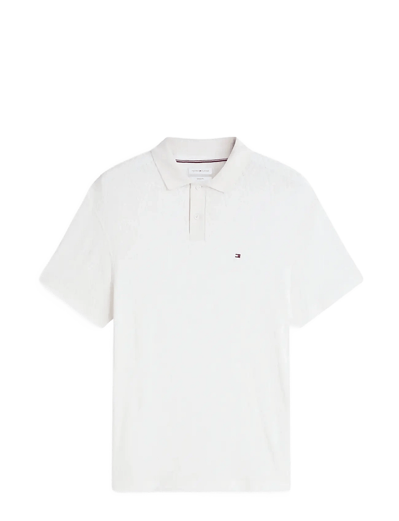 Tommy Hilfiger - JACQUARD CLASSIC FIT POLO - kortærmede poloer - ivory petal - 1