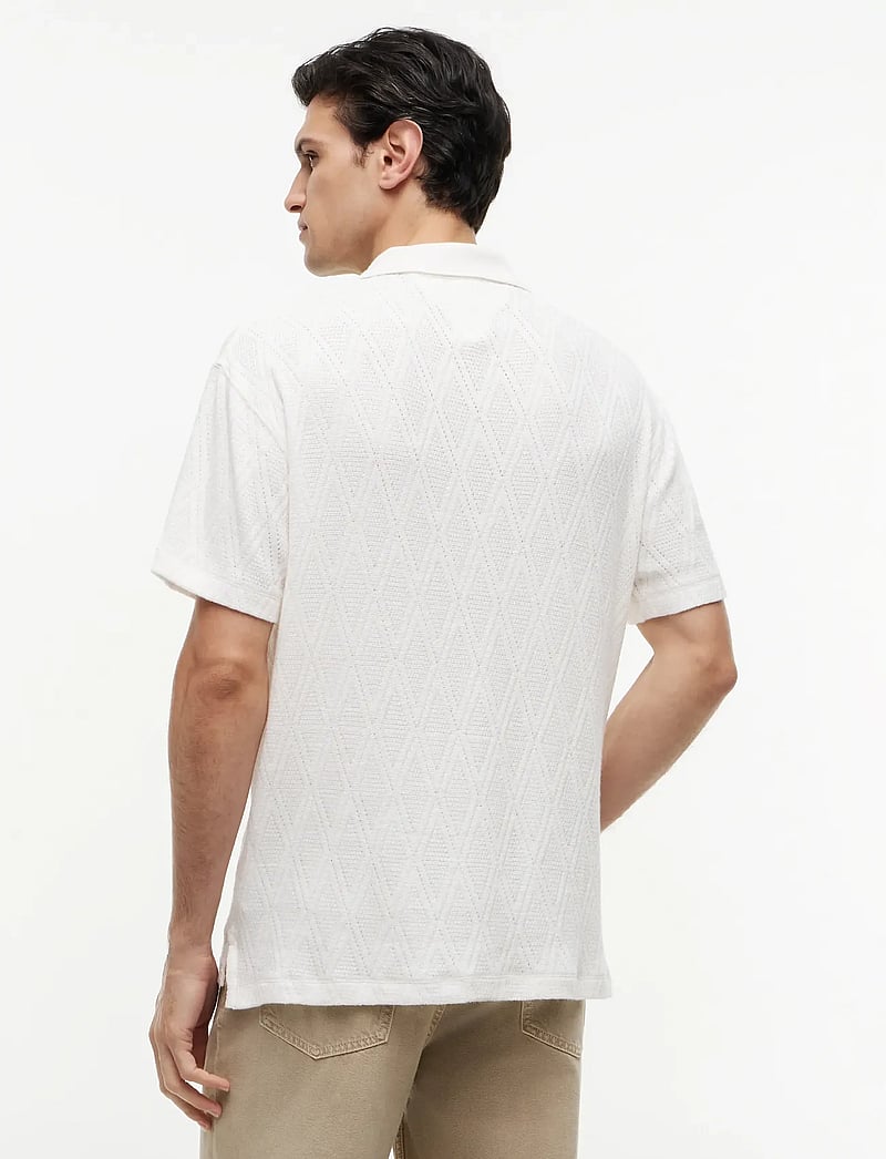 Tommy Hilfiger - JACQUARD CLASSIC FIT POLO - kortærmede poloer - ivory petal - 2