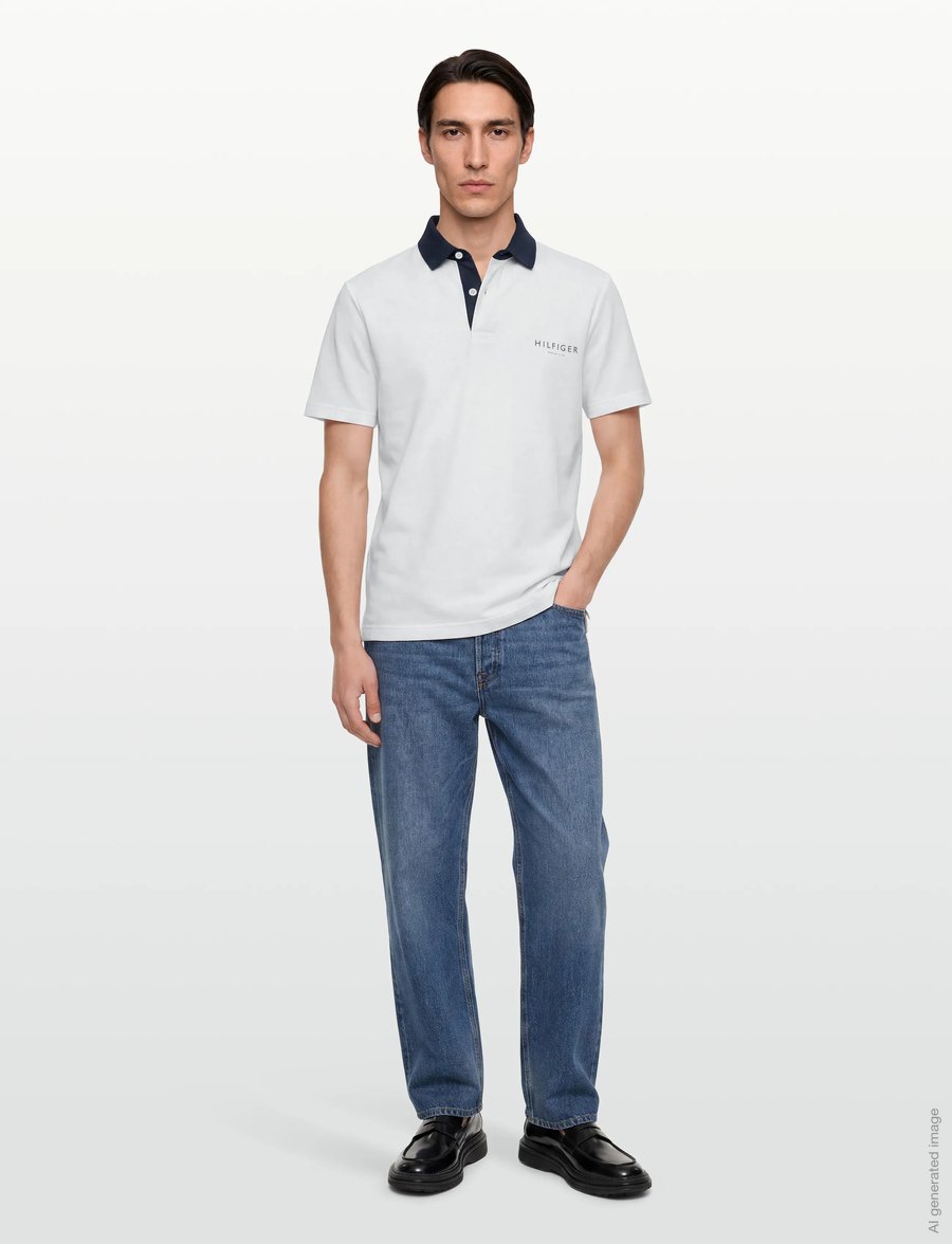 Tommy Hilfiger - ATH CLASSIC FIT RUGBY POLO - kurzärmelig - white - 0