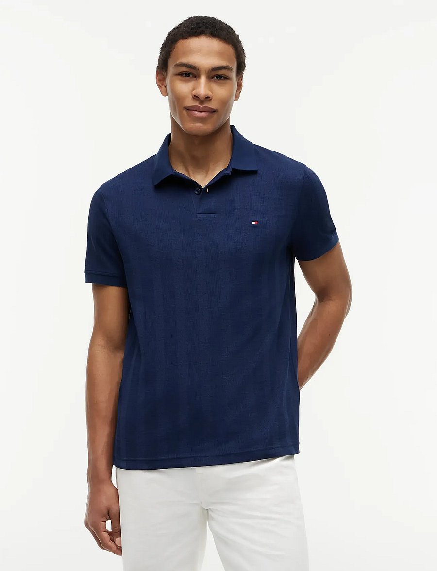 Tommy Hilfiger - VERTICAL TONAL STRIPE REG POLO - lühikeste varrukatega polod - carbon navy - 0
