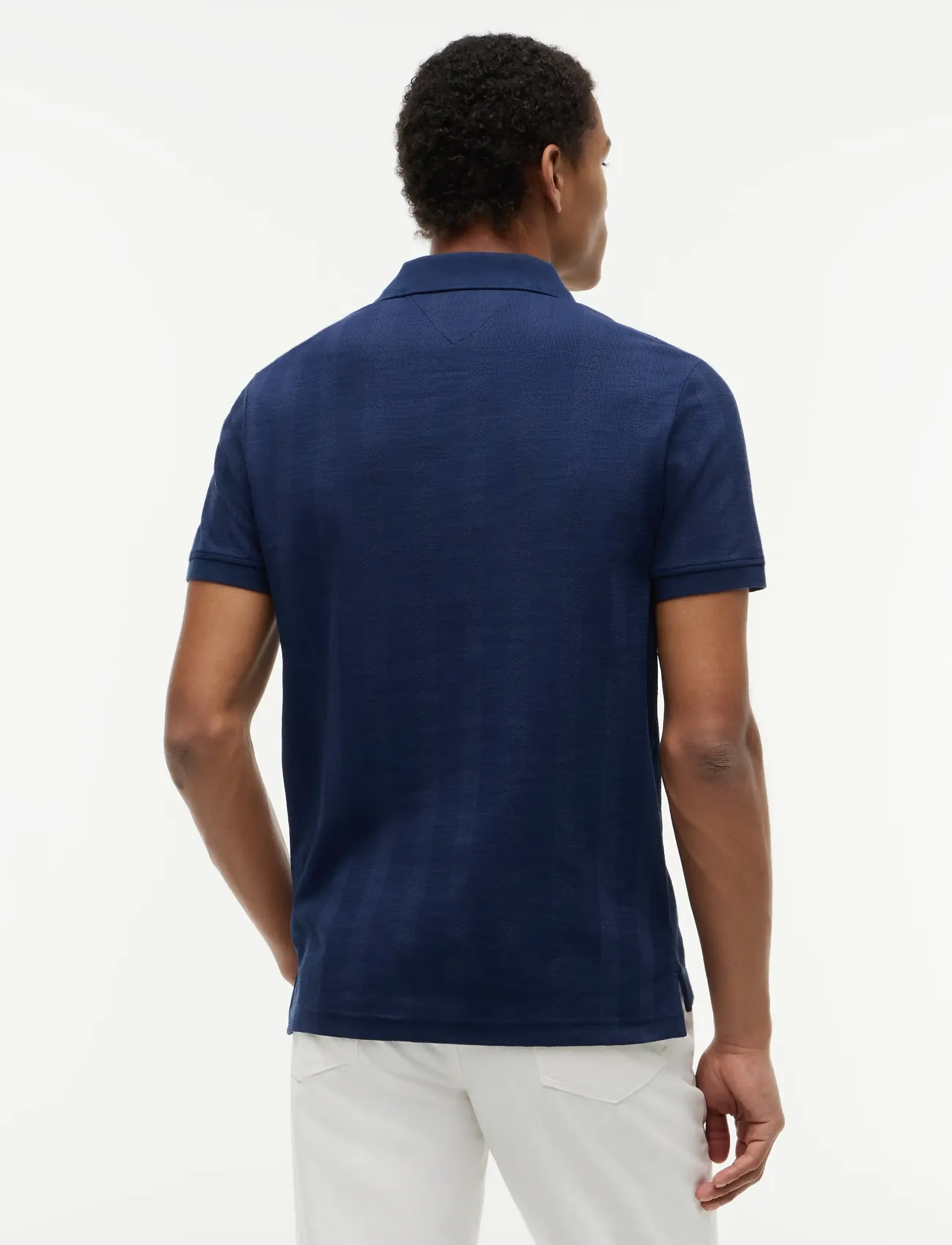 Tommy Hilfiger - VERTICAL TONAL STRIPE REG POLO - premium-styles - carbon navy - 2