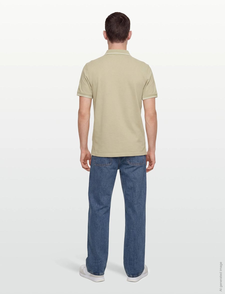 Tommy Hilfiger - STRIPE UNDERCLLR PIQUE REG POLO - kortärmade pikéer - batique khaki - 4
