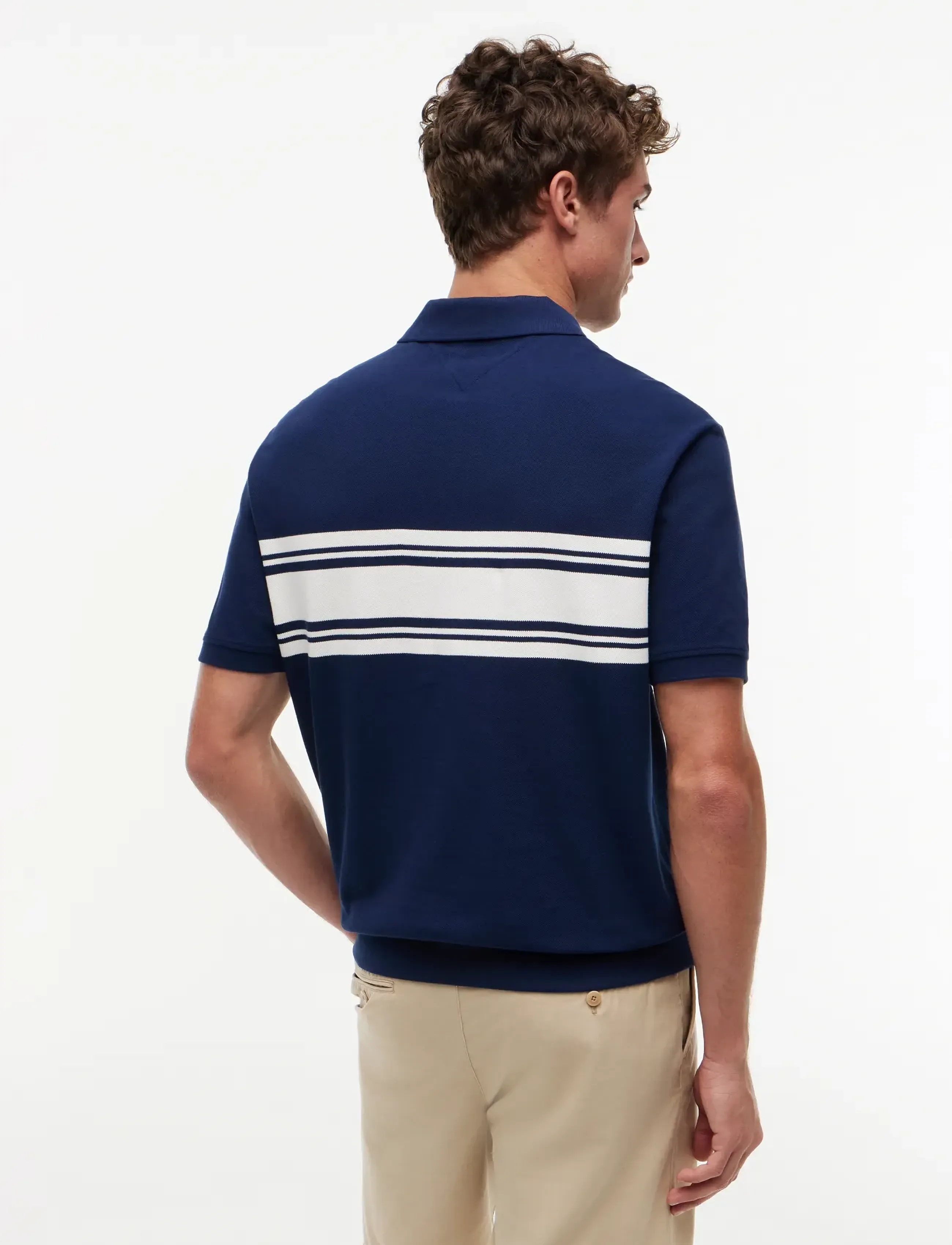 Tommy Hilfiger - PLACED BRETON CLASSIC FIT POLO - lühikeste varrukatega polod - carbon navy - 2