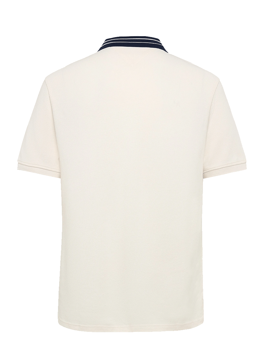 Tommy Hilfiger - ZIP PLACKET CLASSIC - langärmlige strick-polohemden - ivory petal - 2
