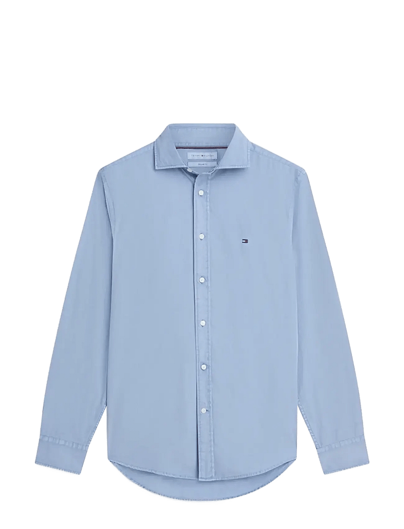 Tommy Hilfiger - GMD POPLIN SEMI SPREAD RF SHT - casual skjorter - brisk blue - 1