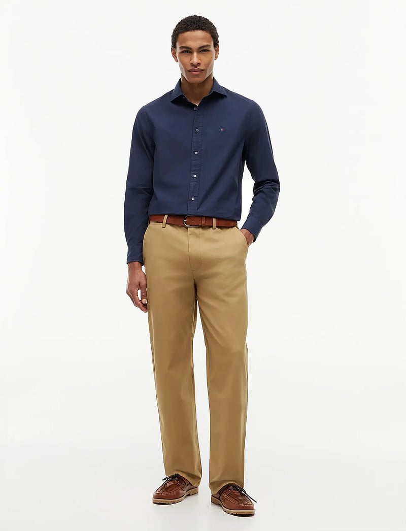Tommy Hilfiger - GMD POPLIN SEMI SPREAD RF SHT - casual shirts - carbon navy - 4