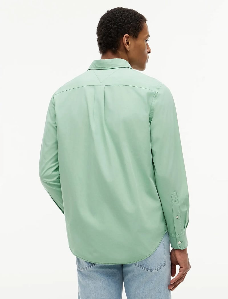 Tommy Hilfiger - GMD POPLIN SEMI SPREAD RF SHT - casual skjorter - cut grass - 2