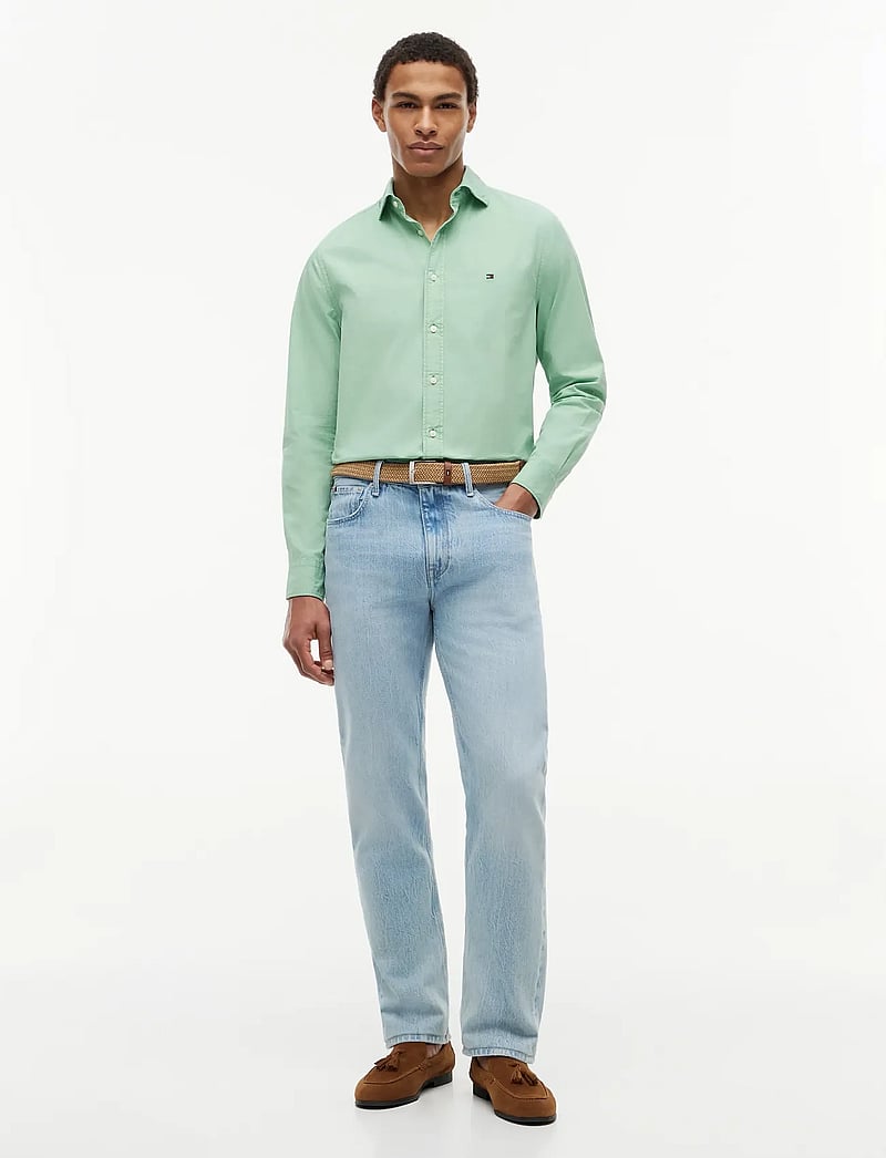 Tommy Hilfiger - GMD POPLIN SEMI SPREAD RF SHT - casual skjorter - cut grass - 4
