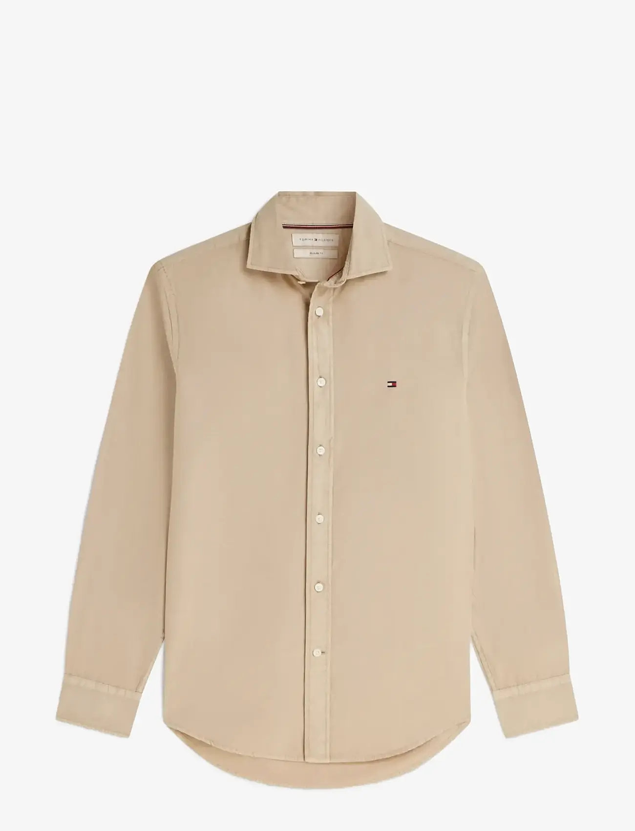 Tommy Hilfiger - GMD POPLIN SEMI SPREAD RF SHT - casual skjorter - sandalwood - 1