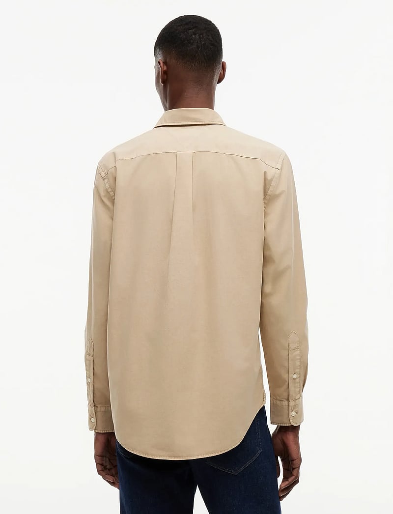 Tommy Hilfiger - GMD POPLIN SEMI SPREAD RF SHT - casual skjorter - sandalwood - 2