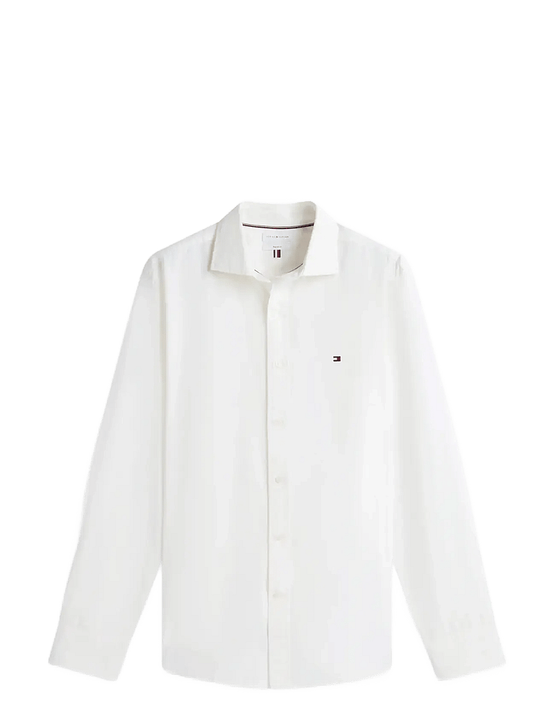 Tommy Hilfiger - GMD POPLIN SEMI SPREAD RF SHT - casual skjorter - white - 1