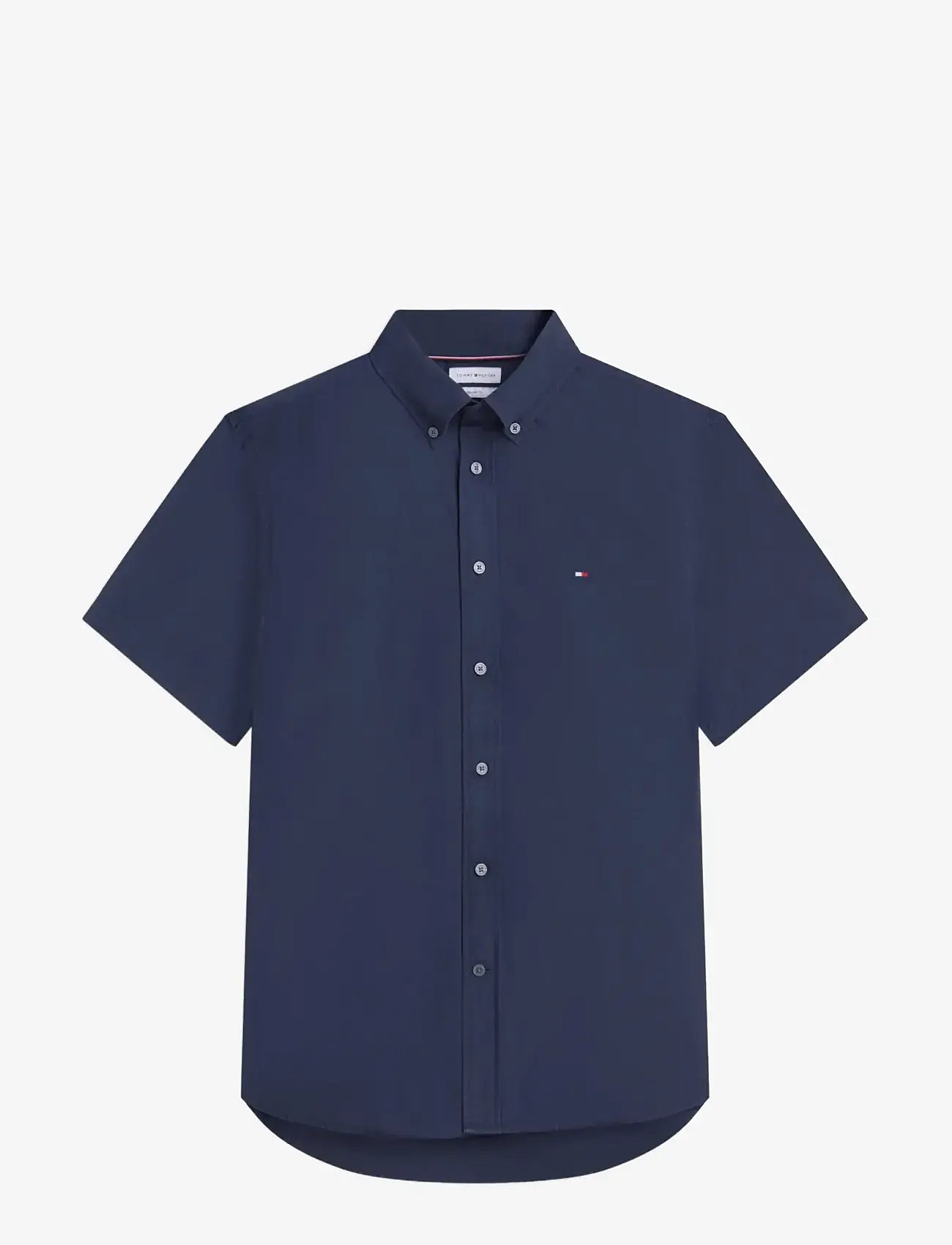 Tommy Hilfiger - GMD POPLIN BTD S/S SHIRT - lyhythihaiset kauluspaidat - carbon navy - 1