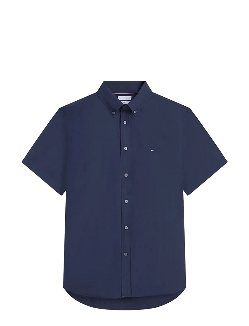 Tommy Hilfiger - GMD POPLIN BTD S/S SHIRT - lyhythihaiset kauluspaidat - carbon navy - 1