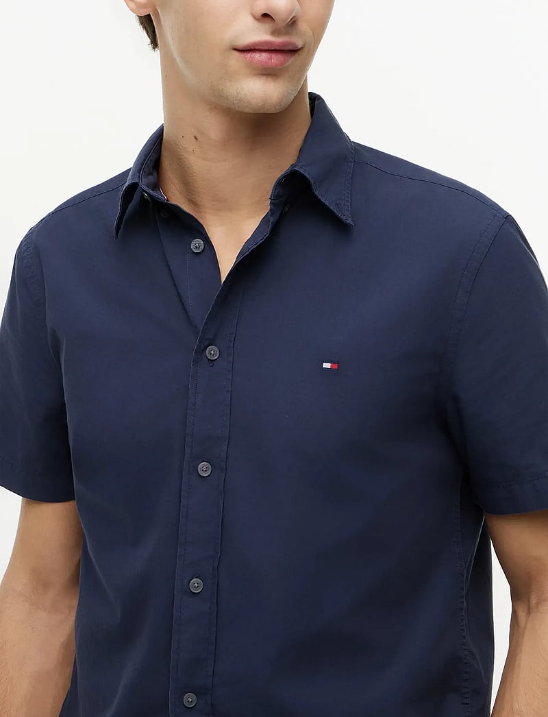 Tommy Hilfiger - GMD POPLIN BTD S/S SHIRT - lyhythihaiset kauluspaidat - carbon navy - 3