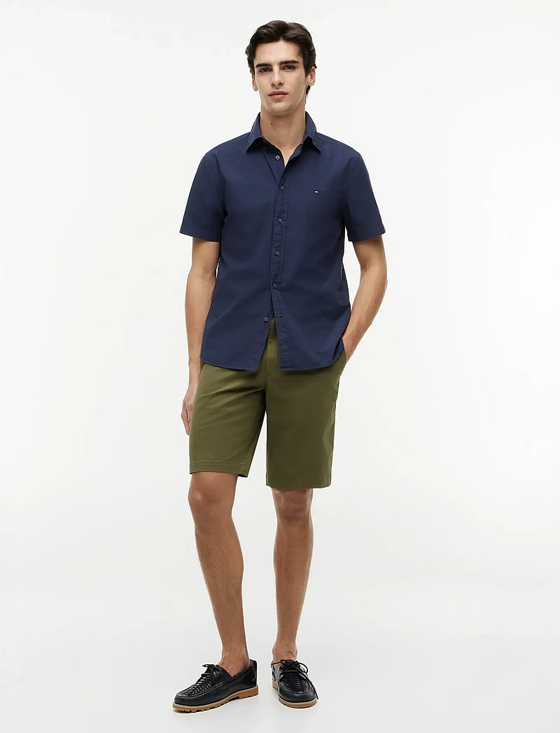 Tommy Hilfiger - GMD POPLIN BTD S/S SHIRT - lyhythihaiset kauluspaidat - carbon navy - 4