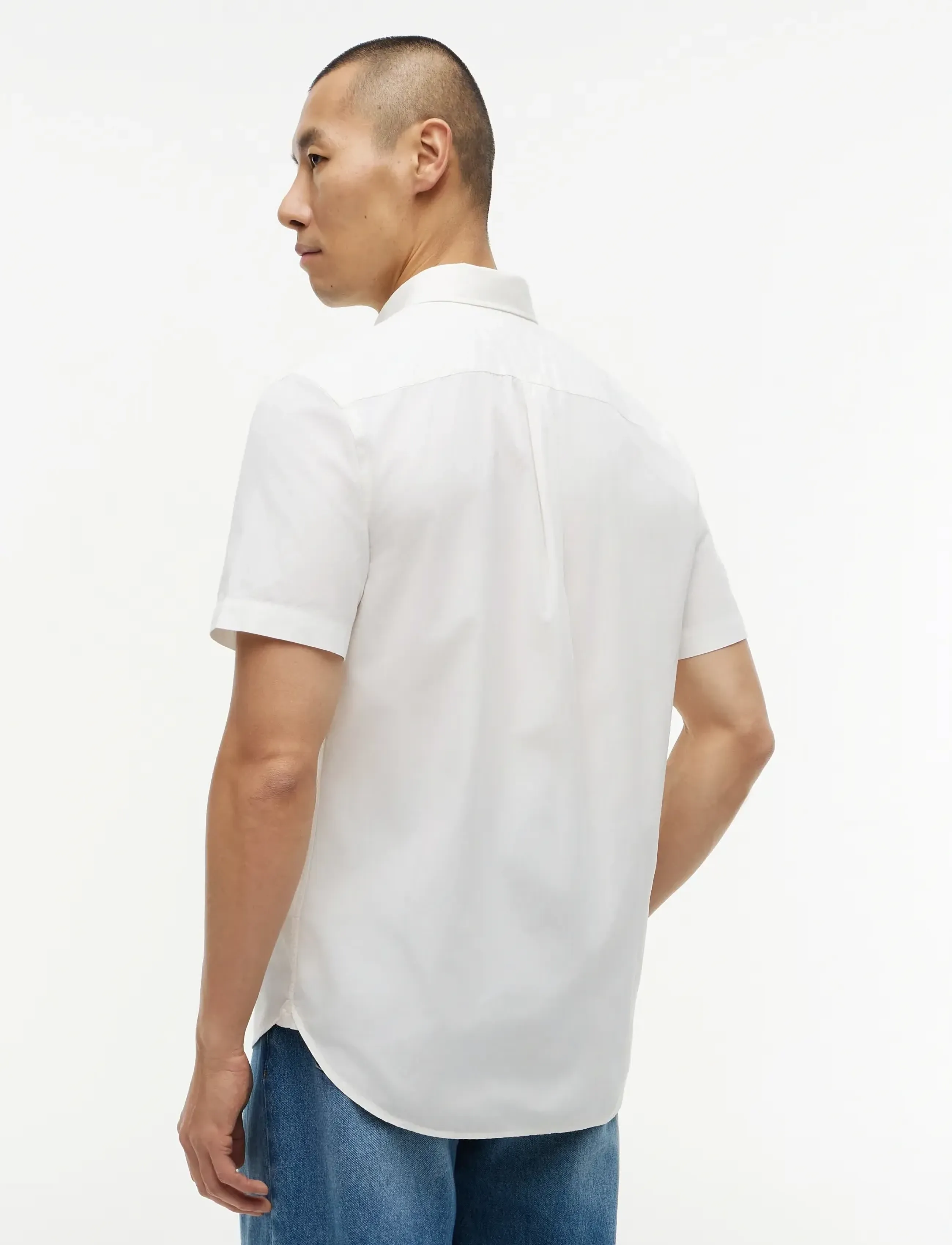 Tommy Hilfiger - GMD POPLIN BTD S/S SHIRT - kurzarmhemden - white - 2