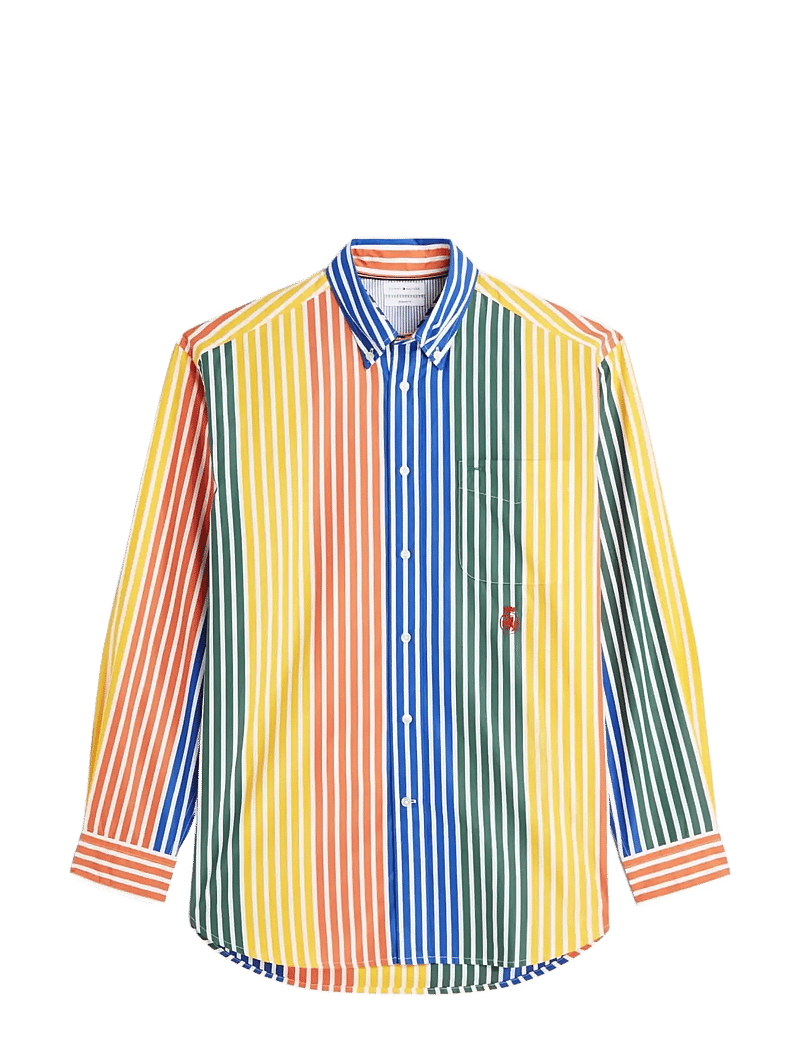 Tommy Hilfiger - PREP ICON STRIPE RLX SHIRT - stribede skjorter - brilliant orange stripe - 1