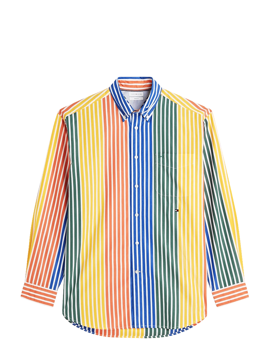 Tommy Hilfiger - PREP ICON STRIPE RLX SHIRT - striped shirts - brilliant orange stripe - 1
