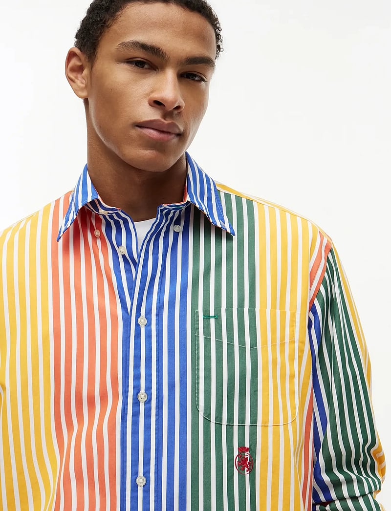 Tommy Hilfiger - PREP ICON STRIPE RLX SHIRT - stribede skjorter - brilliant orange stripe - 3