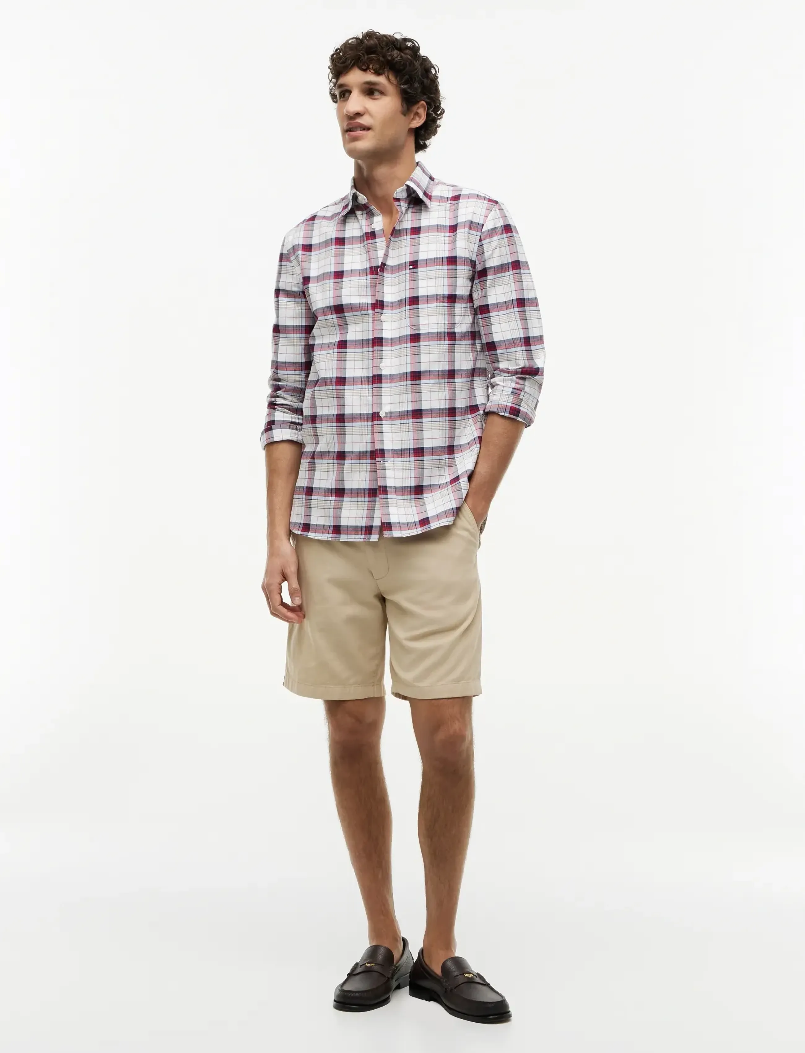 Tommy Hilfiger - HERITAGE OXFORD MEDIUM CHECK - geruite overhemden - white   check - 4