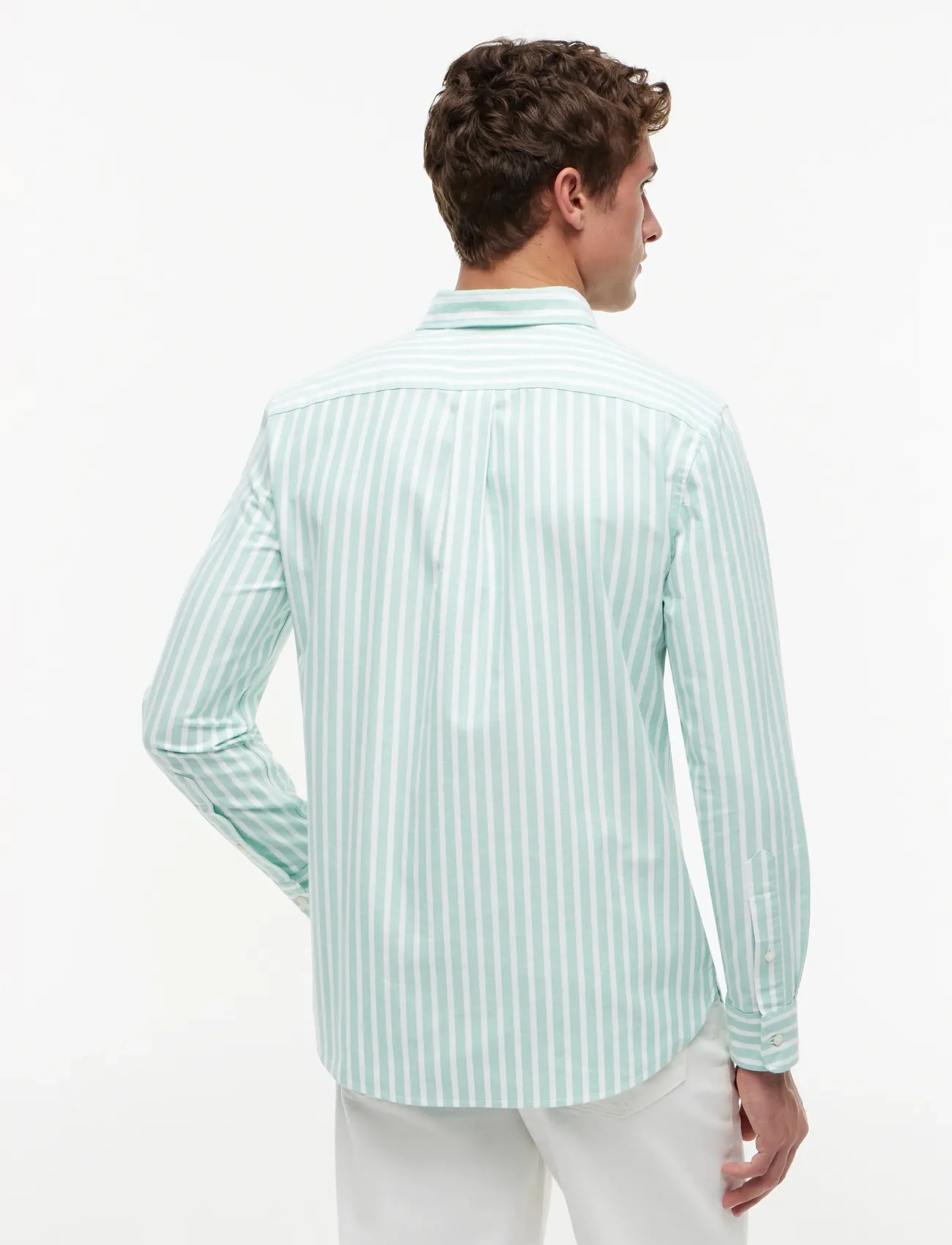 Tommy Hilfiger - HERITAGE OXFORD SEASONAL STP - triibulised särgid - jade wink   stripe - 2