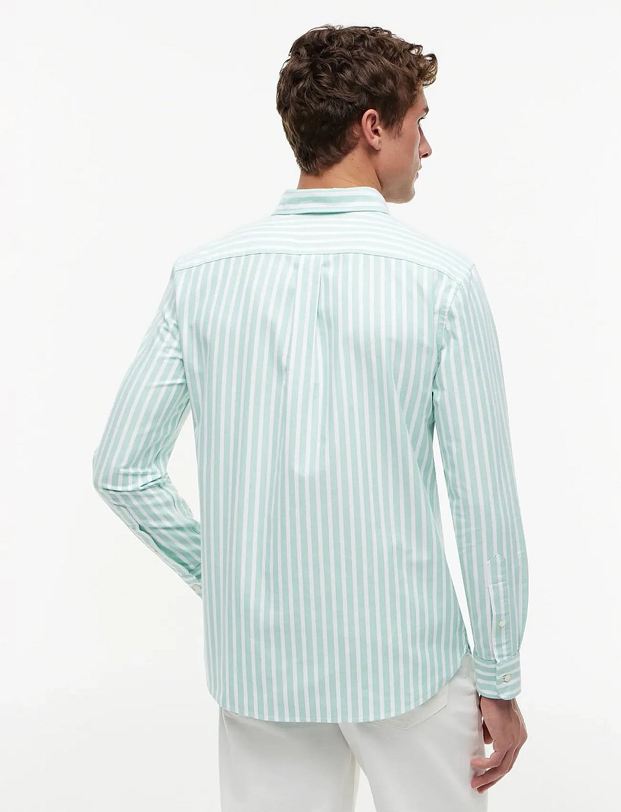 Tommy Hilfiger - HERITAGE OXFORD SEASONAL STP - triibulised särgid - jade wink stripe - 2