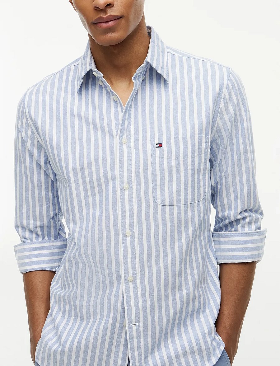 Tommy Hilfiger - HERITAGE OXFORD SEASONAL STP - stribede skjorter - regal blue stripe - 3