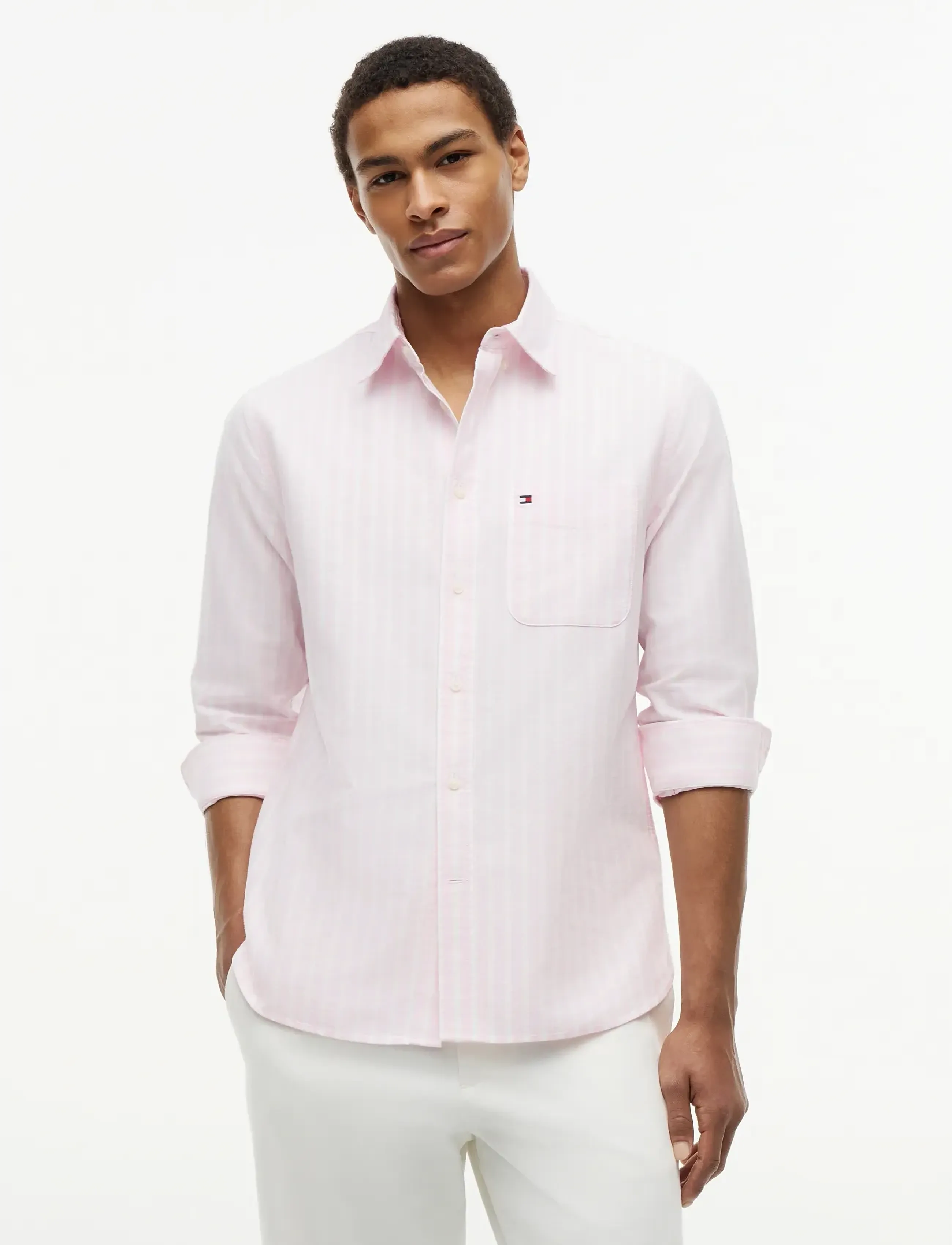 Tommy Hilfiger HERITAGE OXFORD SEASONAL STP - Casual skjortor - ROSE PETAL   STRIPE / pink/rose